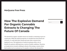 Tablet Screenshot of marijuanafreepress.com